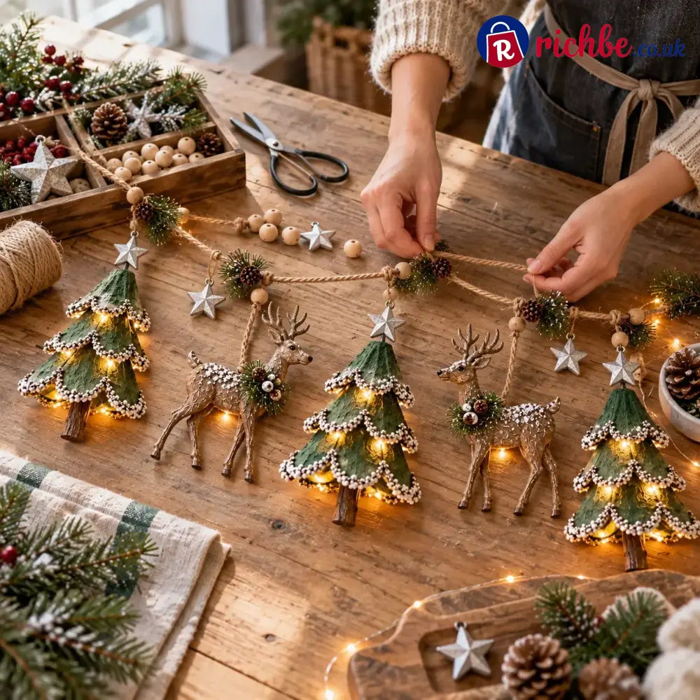 Lighted Woodland Christmas Garland - Buy 1