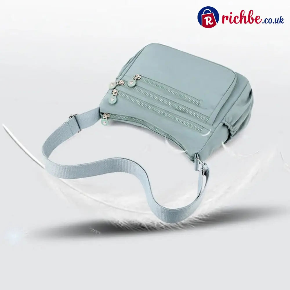 🎒 ✨ Lightweight Nylon Crossbody Bag – Multi-Pocket Water-Resistant Adjustable 🔧