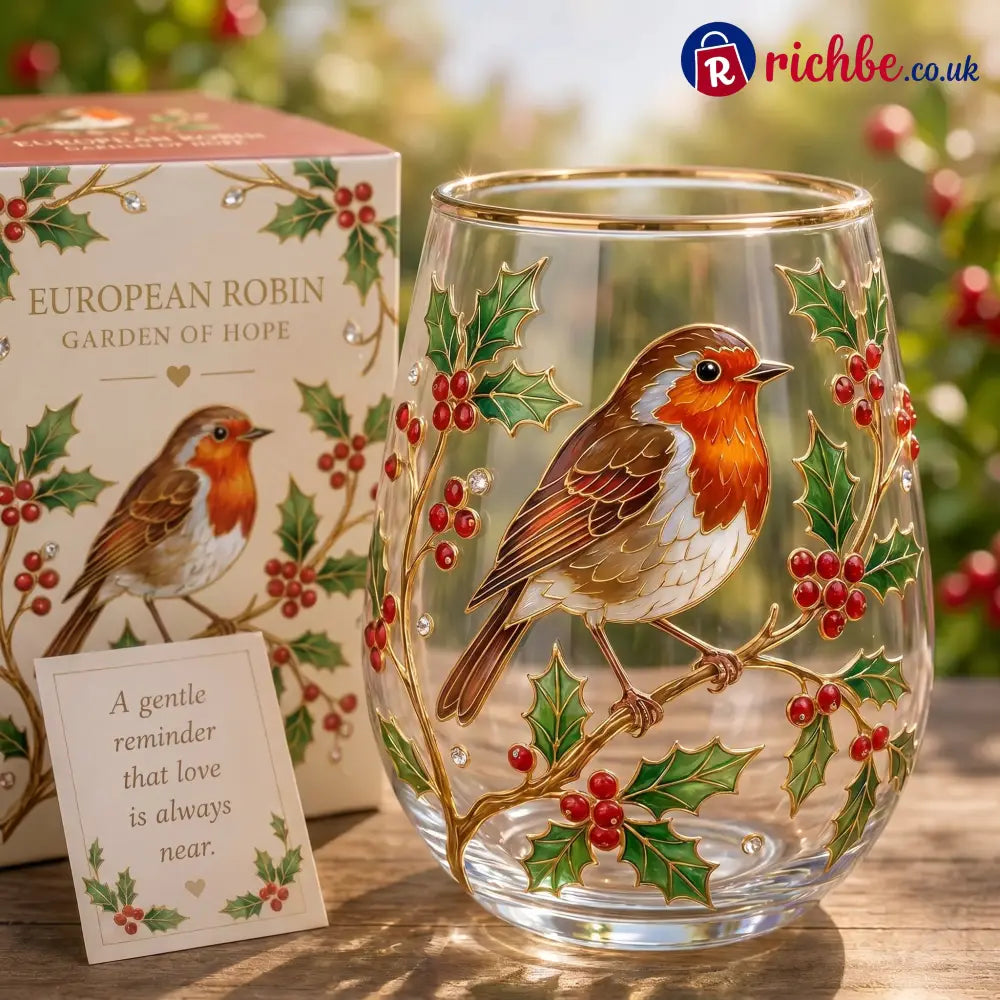 🌸🌿 Limited Edition 2026 Garden Morning Bliss Glass Tea Cup☀️☕ - Robin