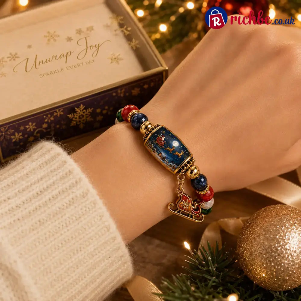 🎄 Limited Edition Christmas Story Beaded Bracelet Set – Holiday Gift Jewelry ✨🎁