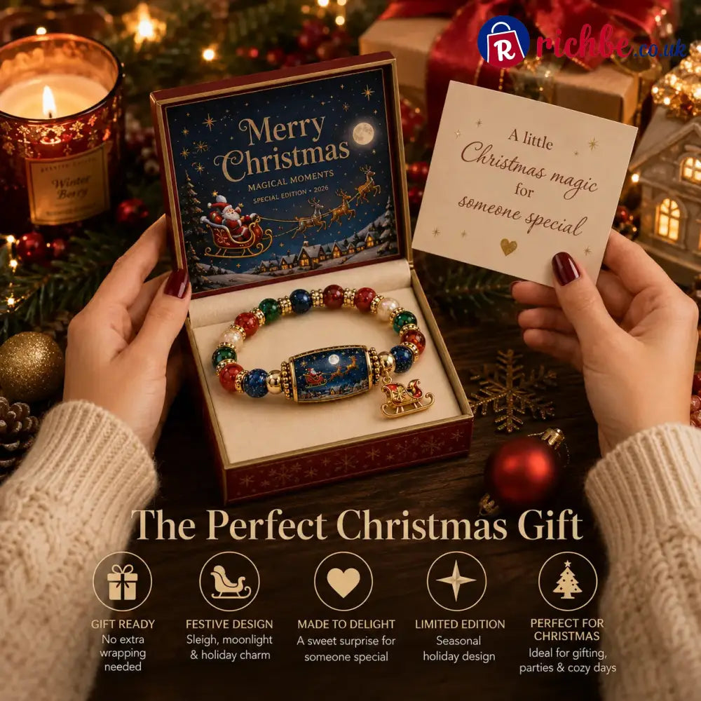 🎄 Limited Edition Christmas Story Beaded Bracelet Set – Holiday Gift Jewelry ✨🎁