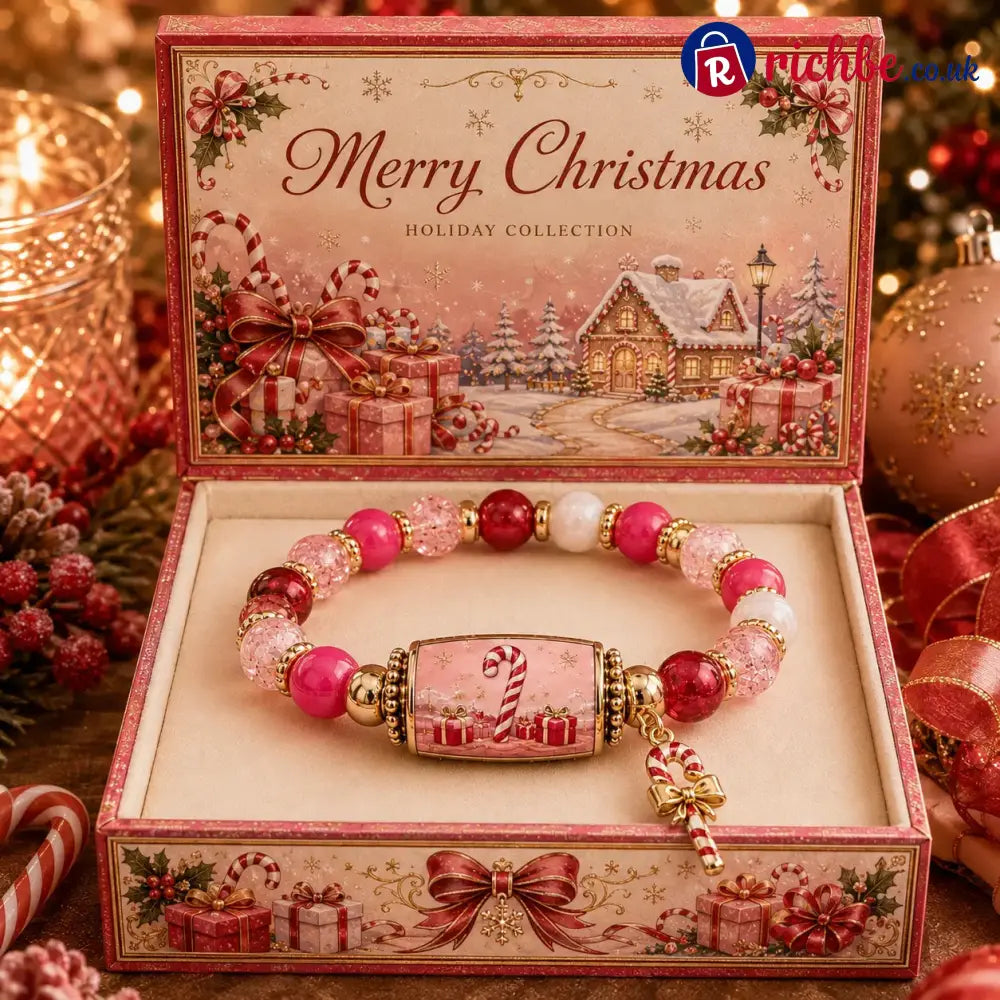 🎄 Limited Edition Christmas Story Beaded Bracelet Set – Holiday Gift Jewelry ✨🎁