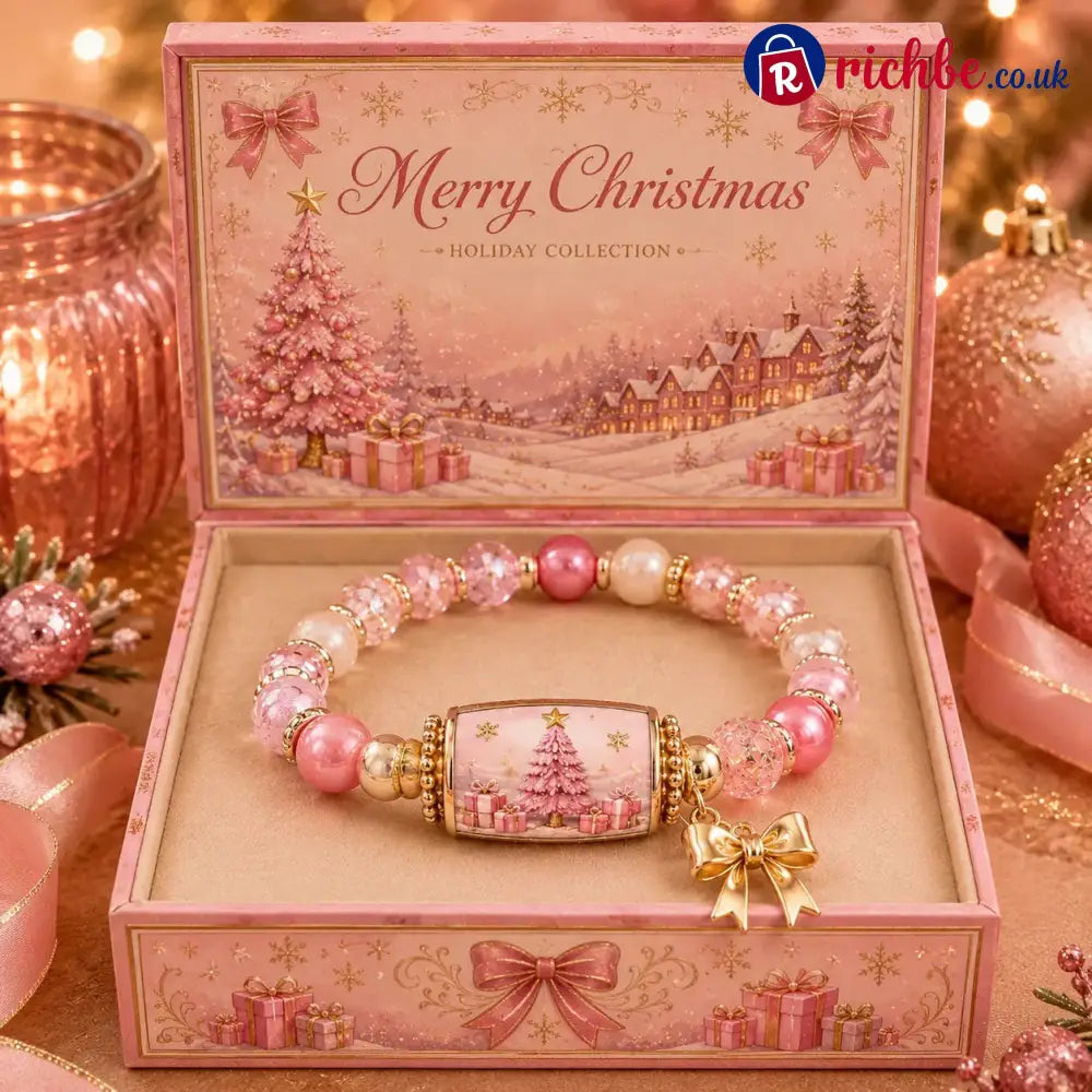 🎄 Limited Edition Christmas Story Beaded Bracelet Set – Holiday Gift Jewelry ✨🎁