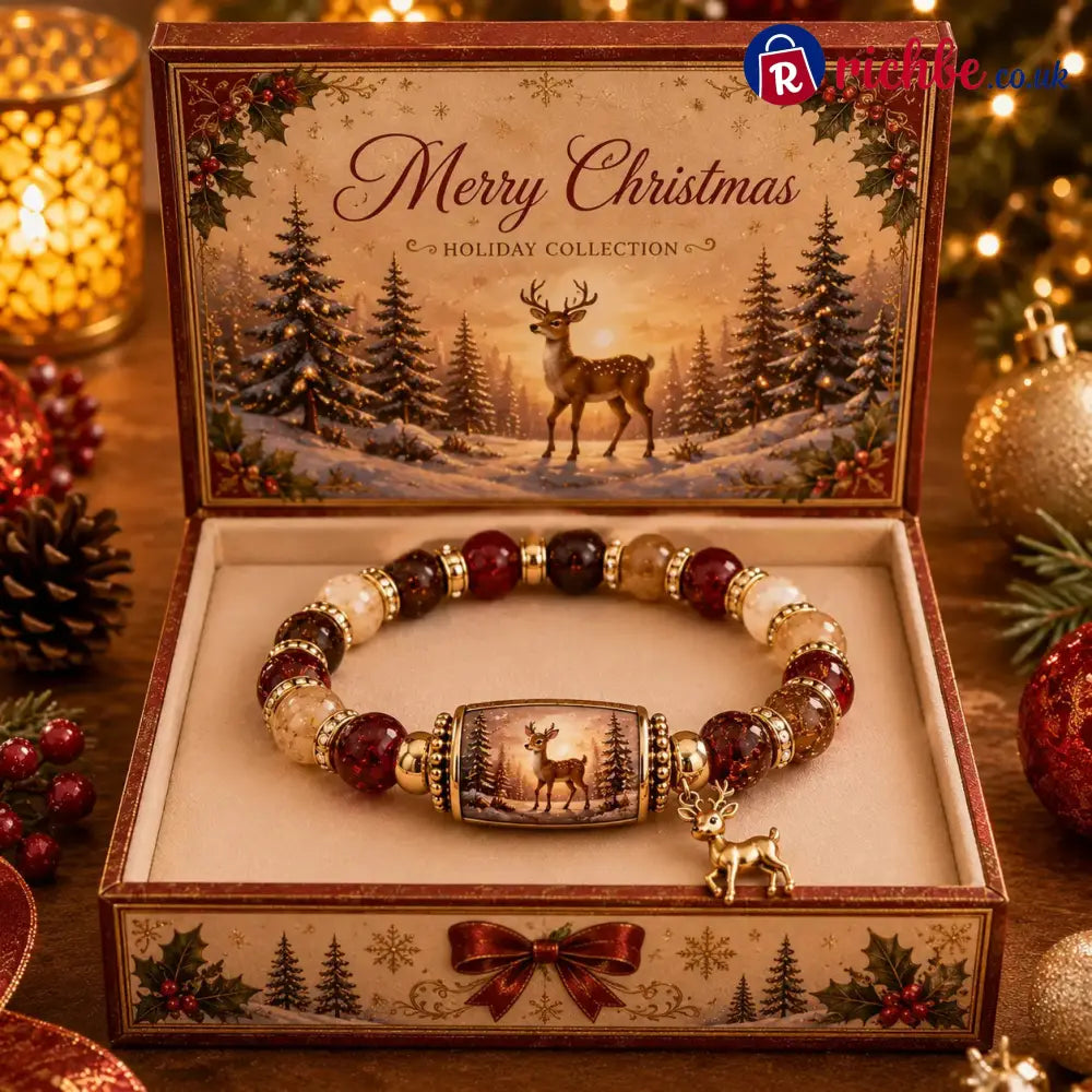 🎄 Limited Edition Christmas Story Beaded Bracelet Set – Holiday Gift Jewelry ✨🎁