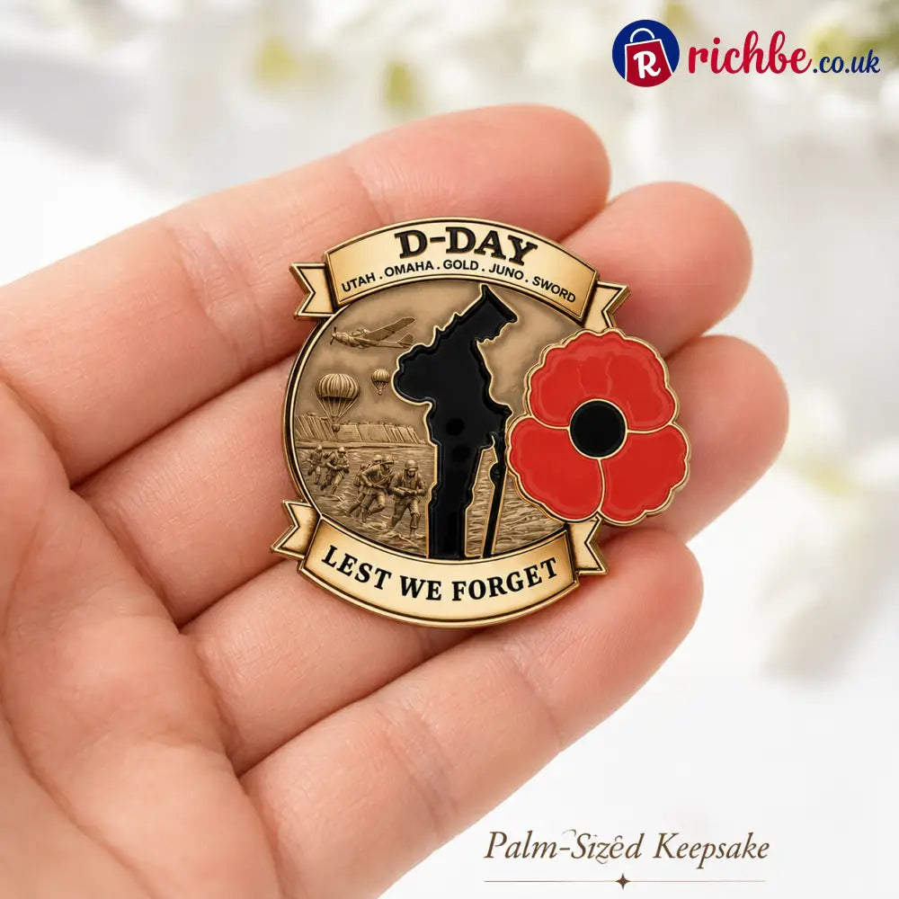 Limited Edition D-DAY 80th Anniversary Commemorative Brooch