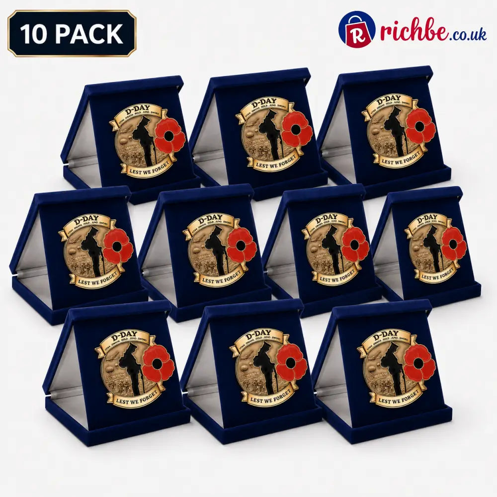 Limited Edition D-DAY 80th Anniversary Commemorative Brooch