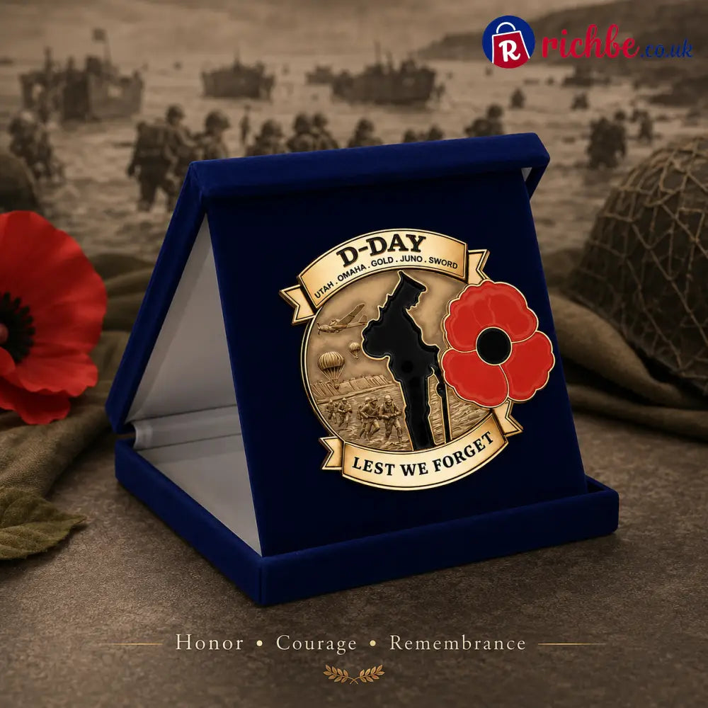 Limited Edition D-DAY 80th Anniversary Commemorative Brooch