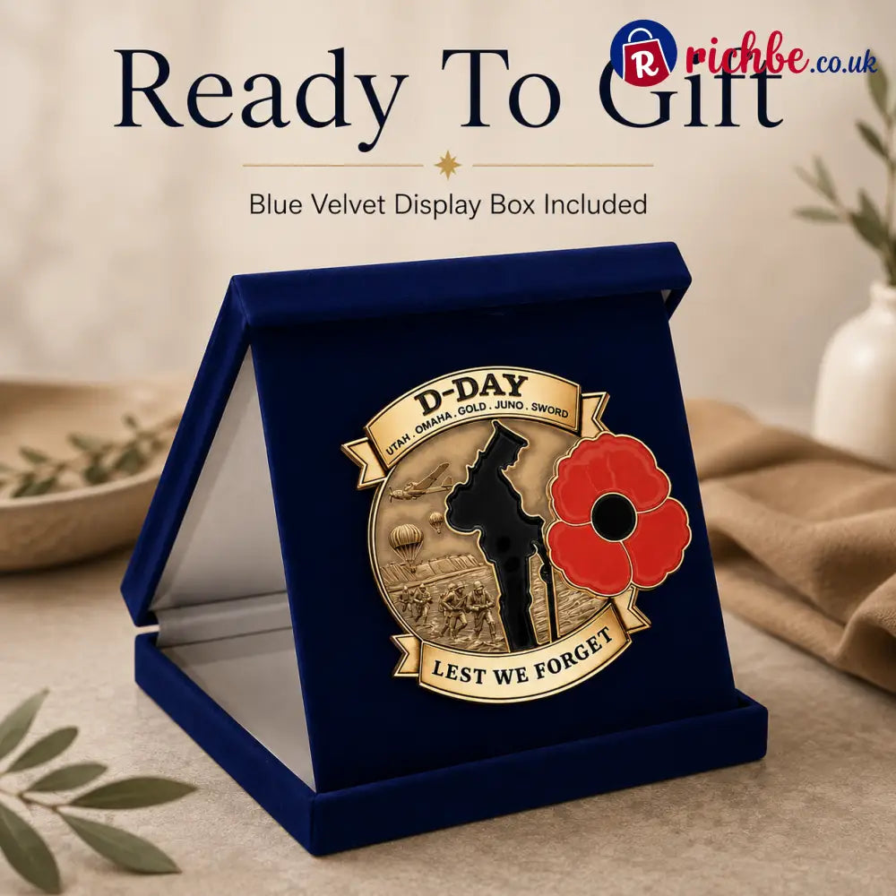 Limited Edition D-DAY 80th Anniversary Commemorative Brooch