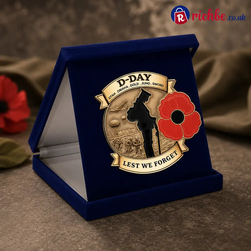 Limited Edition D-DAY 80th Anniversary Commemorative Brooch