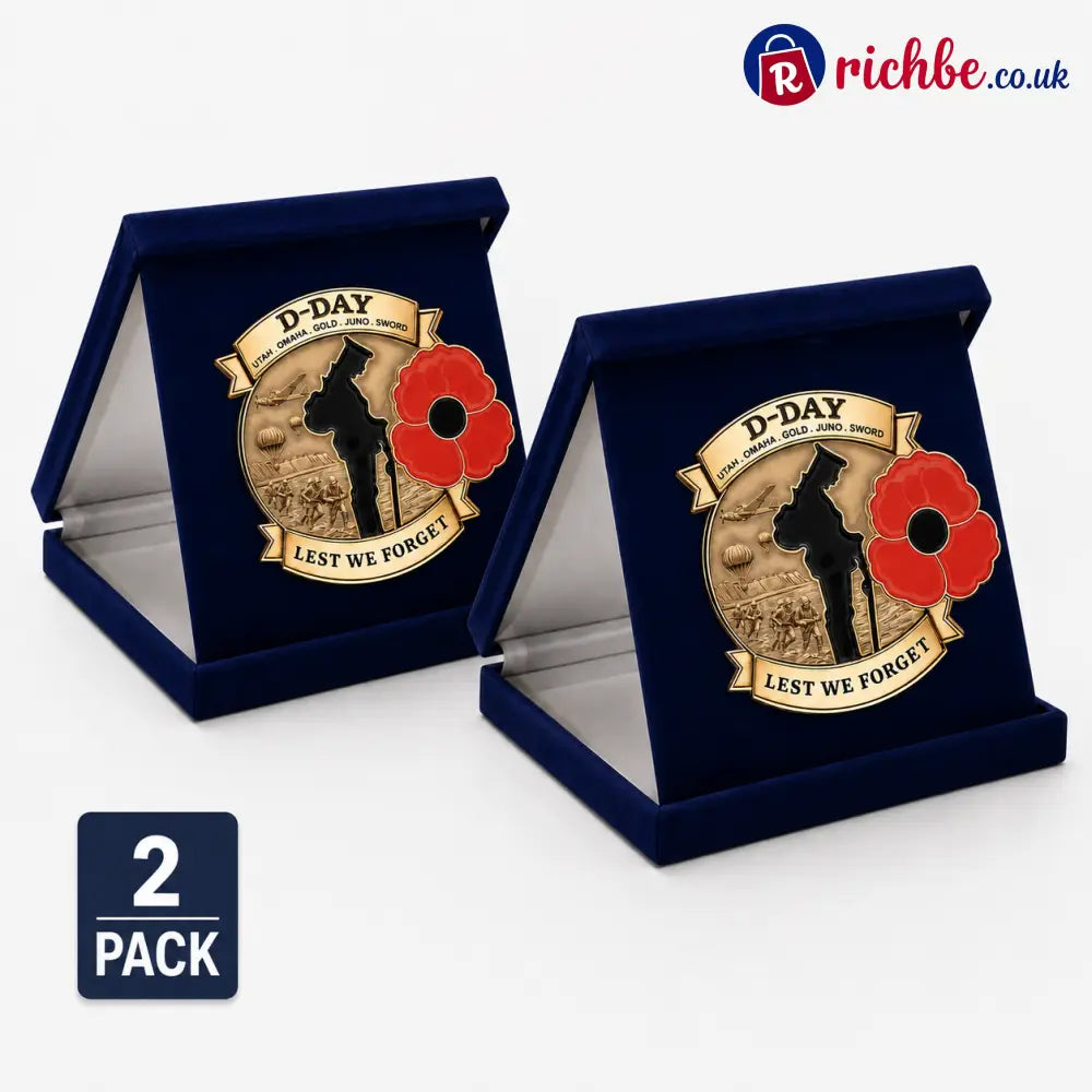 Limited Edition D-DAY 80th Anniversary Commemorative Brooch