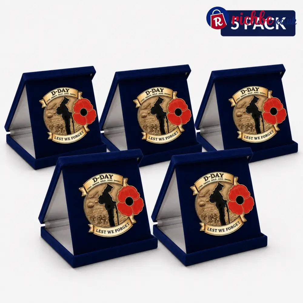Limited Edition D-DAY 80th Anniversary Commemorative Brooch
