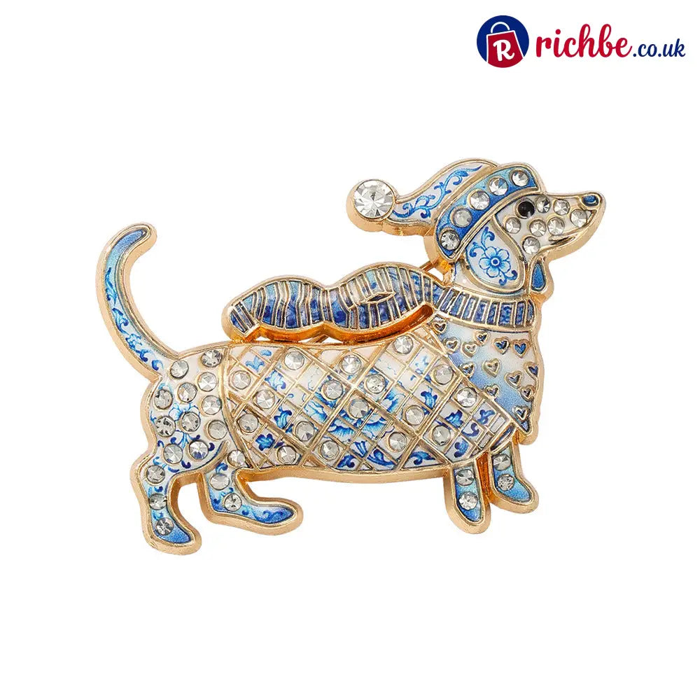 Limited Edition Dachshund Brooch - Winter Limited Edition