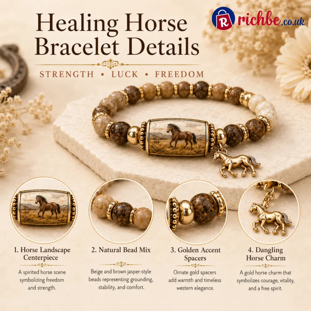 🔥Limited Edition🐎 Western Horse Guardian Crystal Bracelet👍