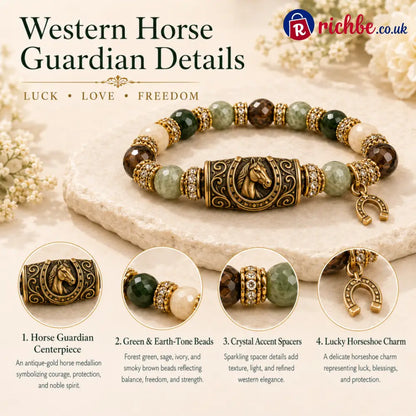 🔥Limited Edition🐎 Western Horse Guardian Crystal Bracelet👍