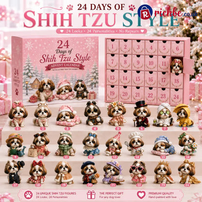⏰Limited Stock 49% OFF - 🎀24 Days of Shih Tzu Style Advent Calendar – 24 Unique Shih Tzu Collectibles ✨🐾