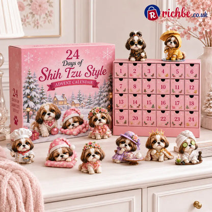 ⏰Limited Stock 49% OFF - 🎀24 Days of Shih Tzu Style Advent Calendar – 24 Unique Shih Tzu Collectibles ✨🐾