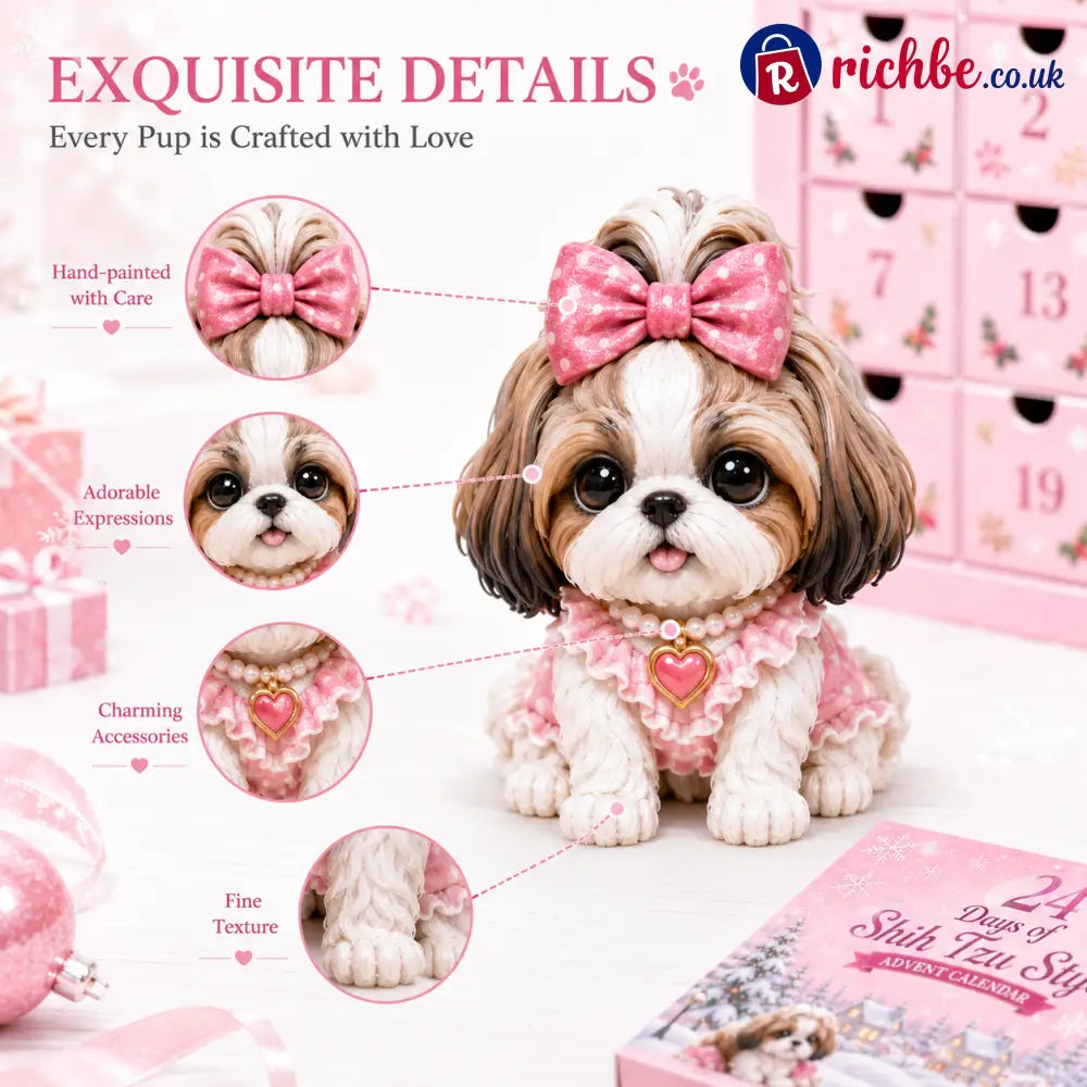 ⏰Limited Stock 49% OFF - 🎀24 Days of Shih Tzu Style Advent Calendar – 24 Unique Shih Tzu Collectibles ✨🐾