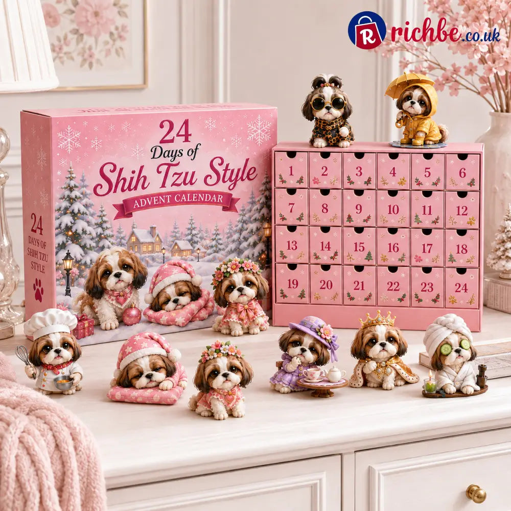 ⏰Limited Stock 49% OFF - 🎀24 Days of Shih Tzu Style Advent Calendar – 24 Unique Shih Tzu Collectibles ✨🐾