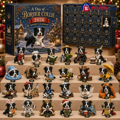 ⏰Limited Stock 49% OFF🔥🎄CHRISTMAS KICKOFF 40% OFF – A Day of Border Collie Advent Calendar 2026| Blind Box Christmas