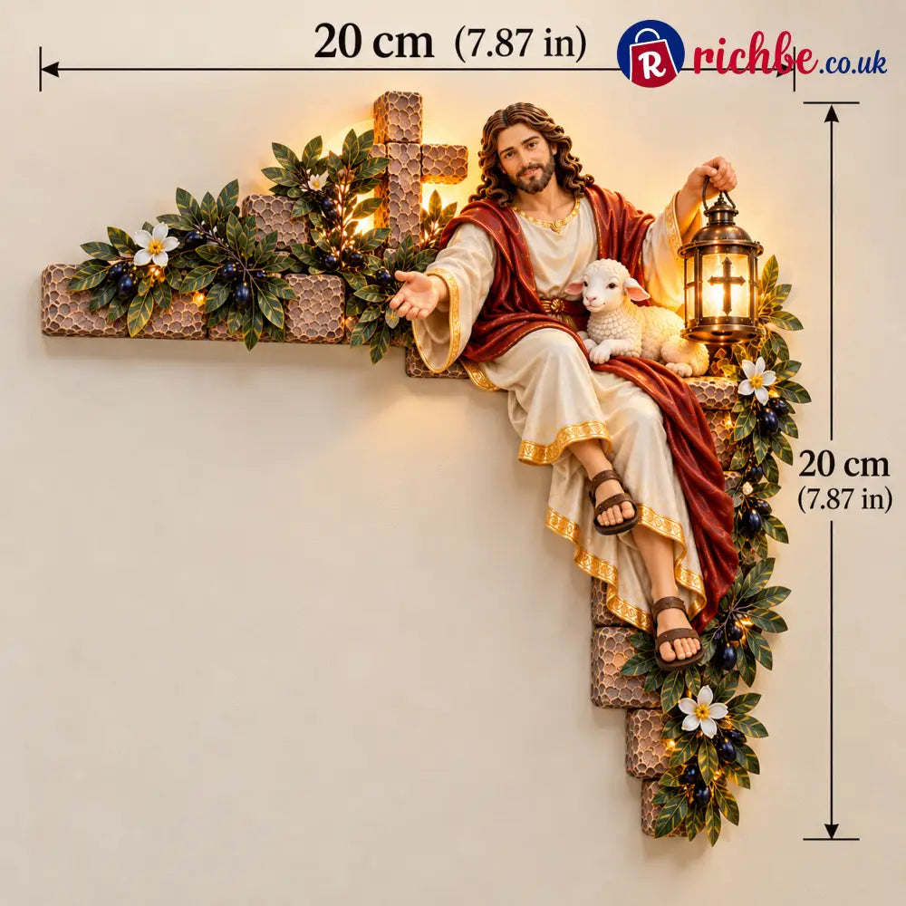 ⏰Limited Stock - ✝️✨ Jesus at the Doorway – Faith-Inspired Corner Decor Collection