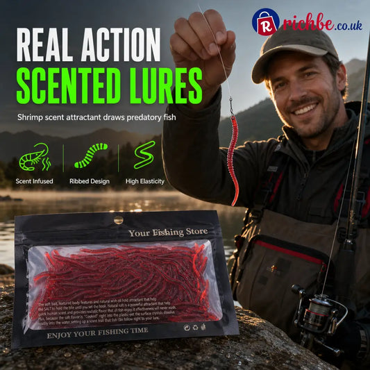 🎣 LIMITED-TIME 40% OFF! ✨ Simulation Earthworm Soft Fishing Lures – Scented Lifelike Durable 🌊 - Houseware & Kitchen