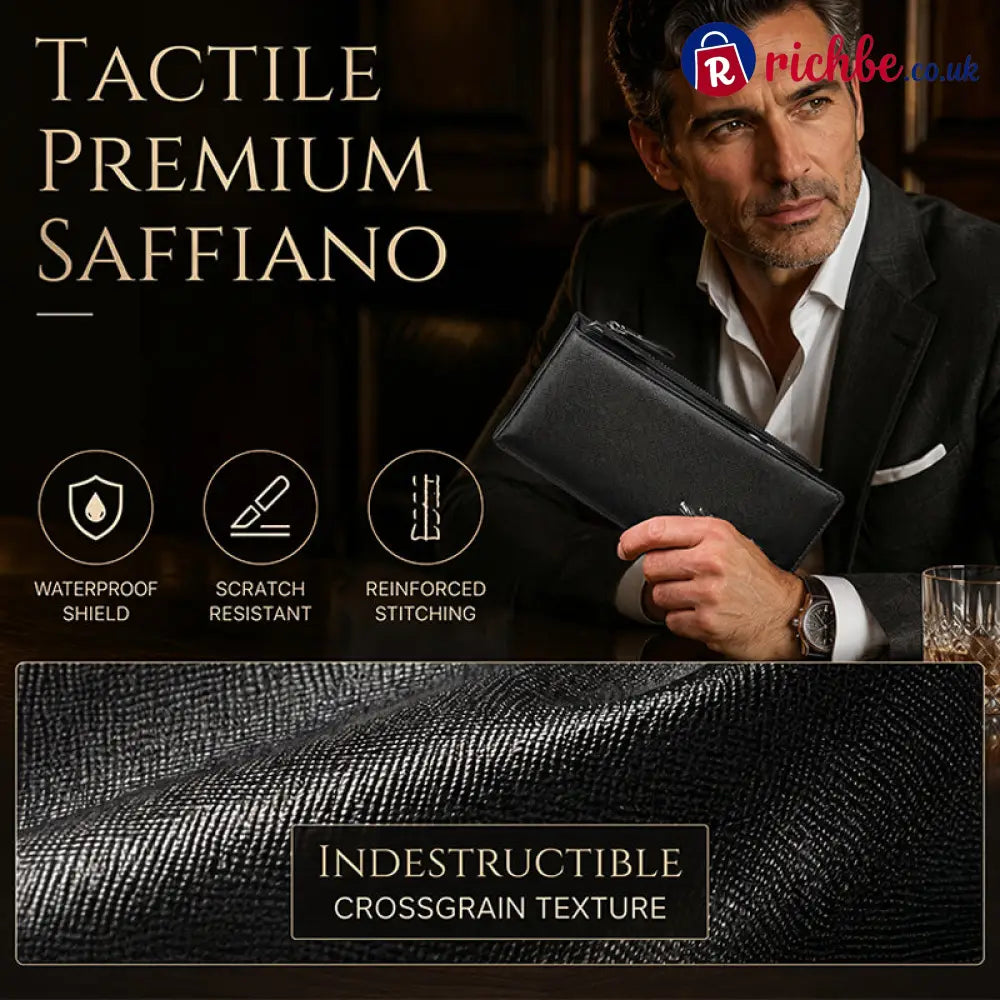 👝 LIMITED-TIME 40% OFF! 💥 Slim Long Wallet for Men – Thin Profile RFID Optional Premium Leather ✨ - Houseware & Kitchen