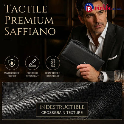 👝 LIMITED-TIME 40% OFF! 💥 Slim Long Wallet for Men – Thin Profile RFID Optional Premium Leather ✨ - Houseware & Kitchen