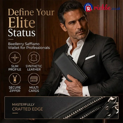 👝 LIMITED-TIME 40% OFF! 💥 Slim Long Wallet for Men – Thin Profile RFID Optional Premium Leather ✨ - Houseware & Kitchen