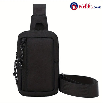 🎒 LIMITED-TIME 40% OFF! 💥 Urban Commuter Sling Bag for Men – Minimalist Water-Resistant Lightweight ✨ - Black