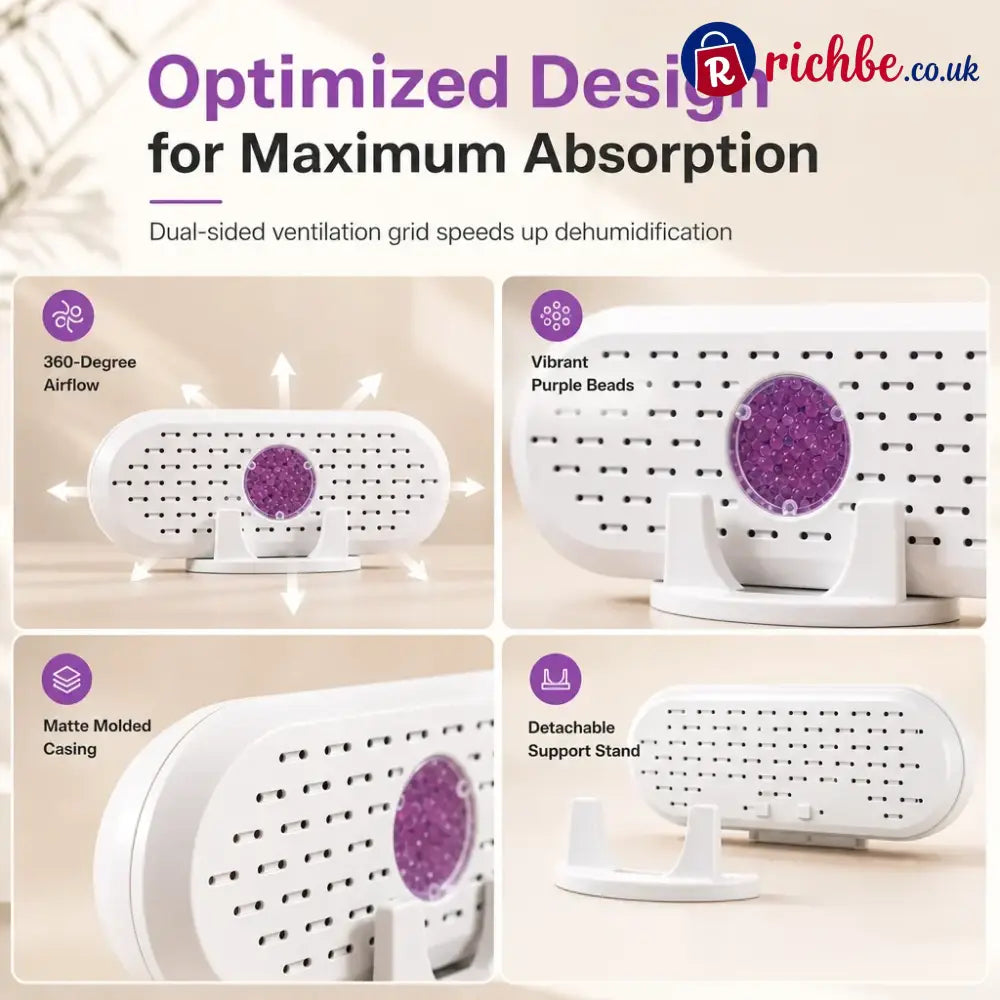 ⏳🔥LIMITED-TIME 48% OFF! ⏰Mini Reusable Household Dehumidifier. - White