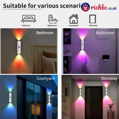 💡 LIMITED-TIME 48% OFF! 🧲 Rechargeable Magnetic Motion Sensor Night Light – RGB Smart Easy Install ✨ - 🌈RGB 7-Color