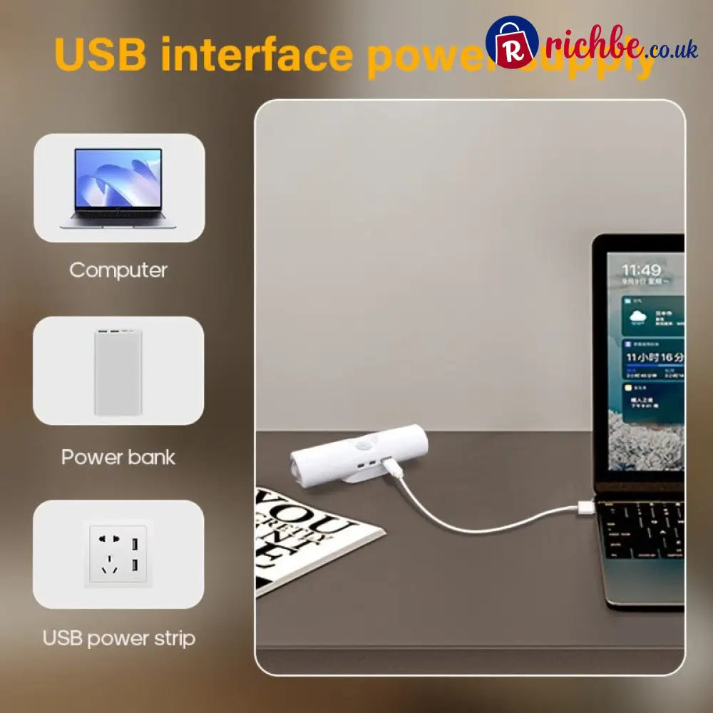 💡 LIMITED-TIME 48% OFF! 🧲 Rechargeable Magnetic Motion Sensor Night Light – RGB Smart Easy Install ✨ - Houseware &