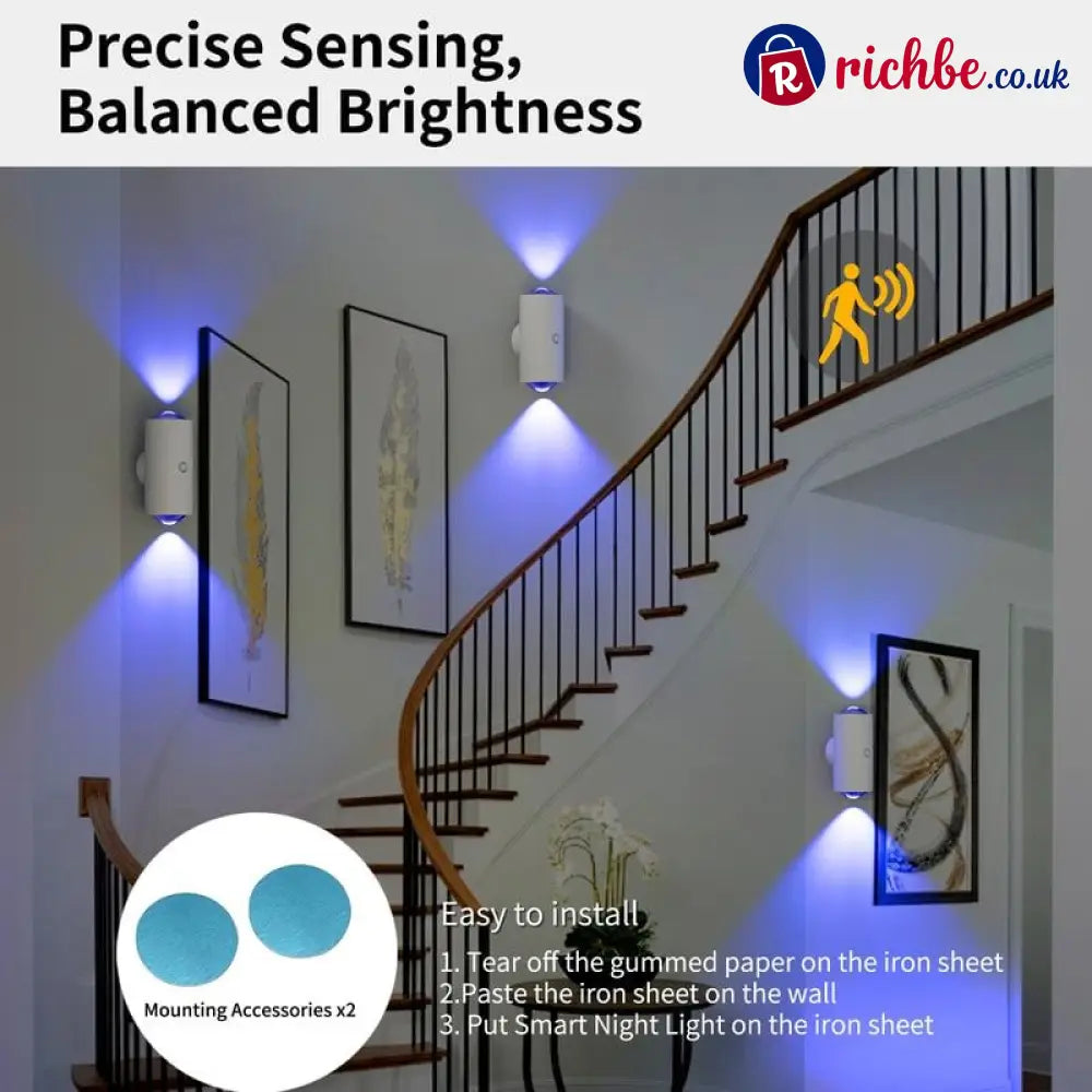 💡 LIMITED-TIME 48% OFF! 🧲 Rechargeable Magnetic Motion Sensor Night Light – RGB Smart Easy Install ✨ - Houseware &