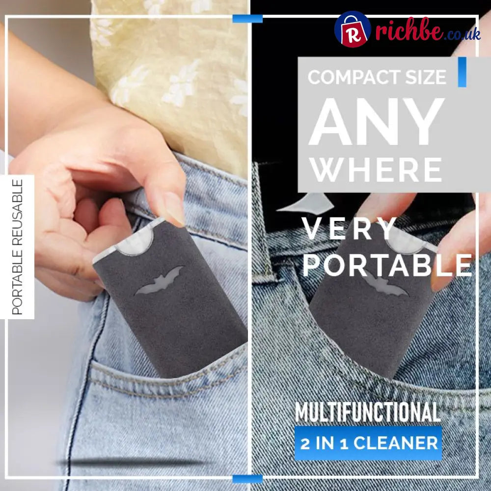 📱 LIMITED-TIME 49% OFF! ✨ 2-in-1 Screen Cleaner & Microfiber Cloth – Portable Residue-Free Gentle 🧽 - Buy 2 Get 3 Free