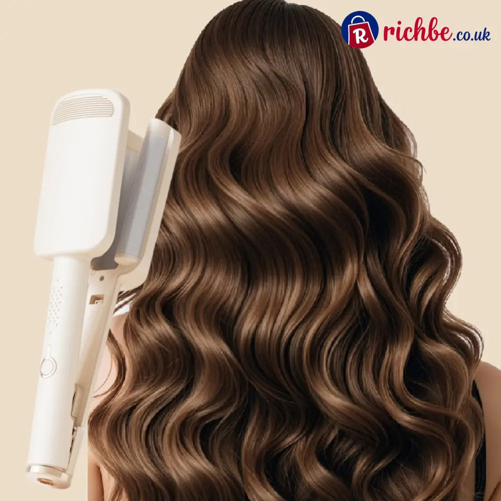 🌸 LIMITED-TIME 49% OFF! ✨ 32MM Wavy Hair Curler – Big Bouncy Curls 4 Adjustable Heat Settings & Negative Ion Care –