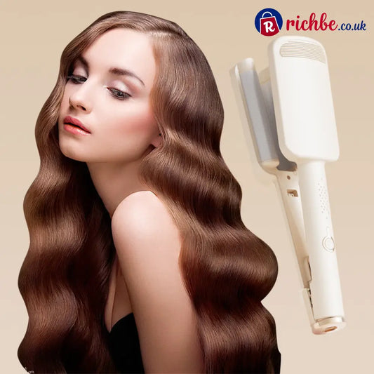 🌸 LIMITED-TIME 49% OFF! ✨ 32MM Wavy Hair Curler – Big Bouncy Curls 4 Adjustable Heat Settings & Negative Ion Care –