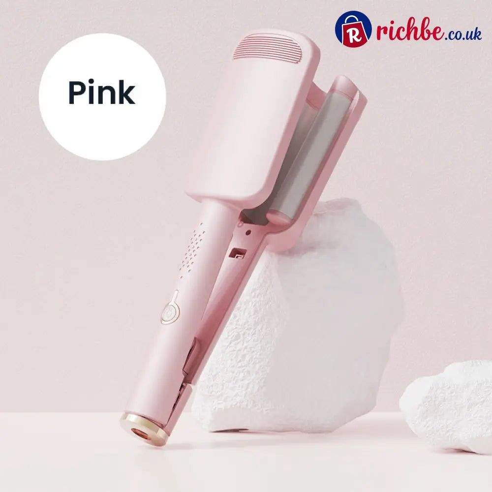 🌸 LIMITED-TIME 49% OFF! ✨ 32MM Wavy Hair Curler – Big Bouncy Curls 4 Adjustable Heat Settings & Negative Ion Care –