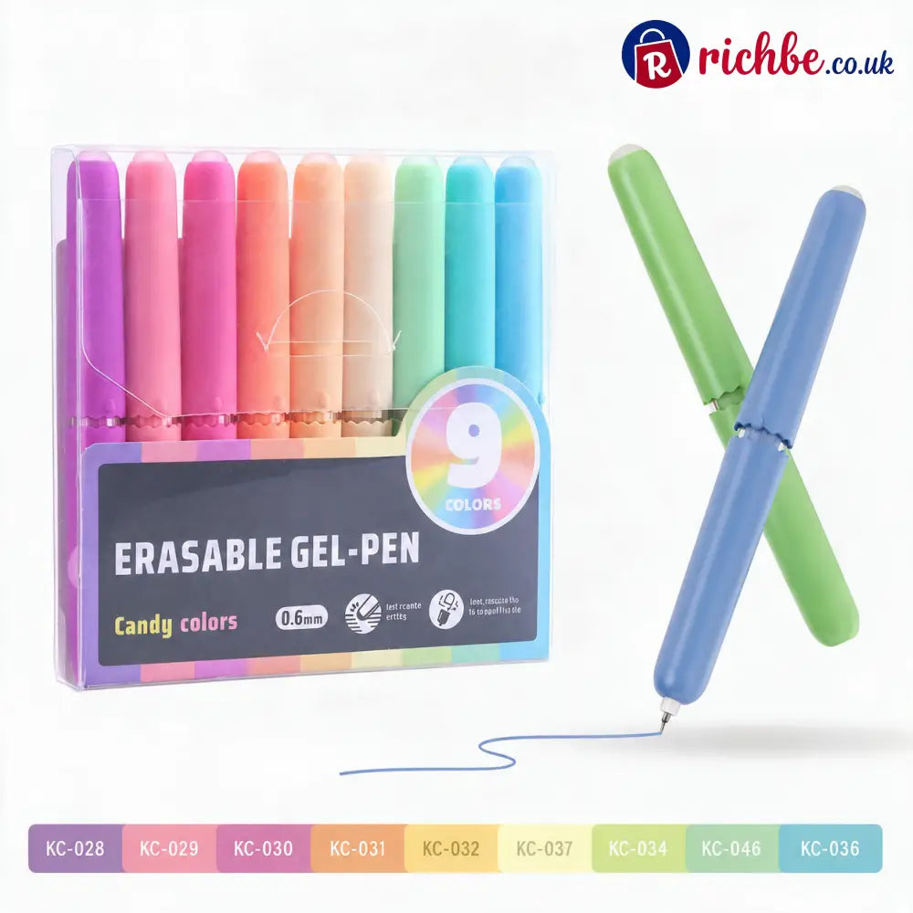 🏆 LIMITED-TIME 49% OFF! ✨9 Colors Erasable Gel Pen Set - # B - HOT SALE