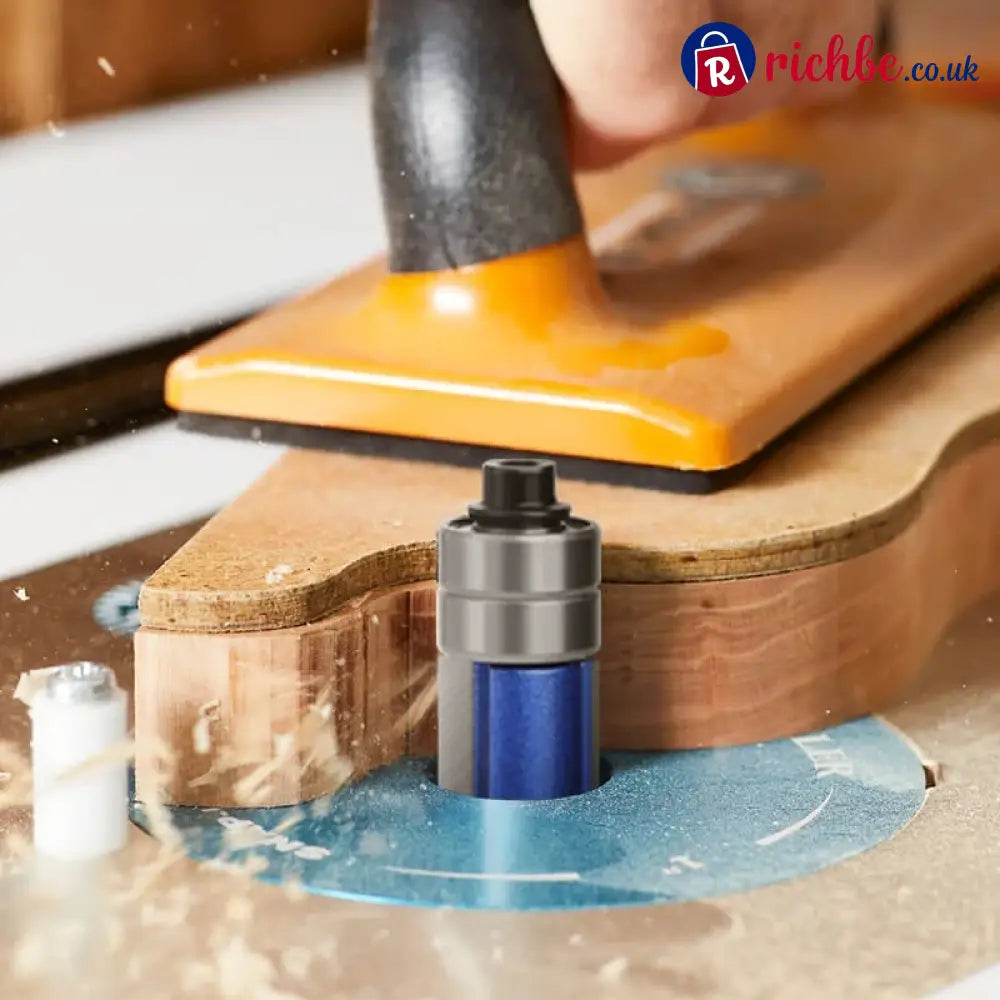 ⚙️ LIMITED-TIME 49% OFF! ✨ Biaxial Trimming Tool – Carbide Router Bit Sharp Cut Blue Nano Coating 🛠️