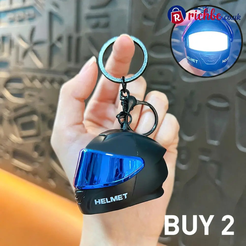 ⏳🔥LIMITED-TIME 49% OFF! ⏰Novelty Mini Motorcycle Helmet Keychain🏍️ - Black - Hot sale