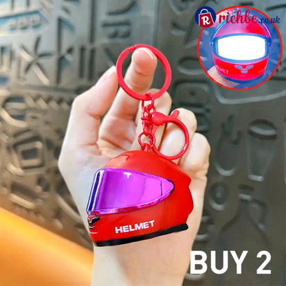 ⏳🔥LIMITED-TIME 49% OFF! ⏰Novelty Mini Motorcycle Helmet Keychain🏍️ - Red - Hot sale
