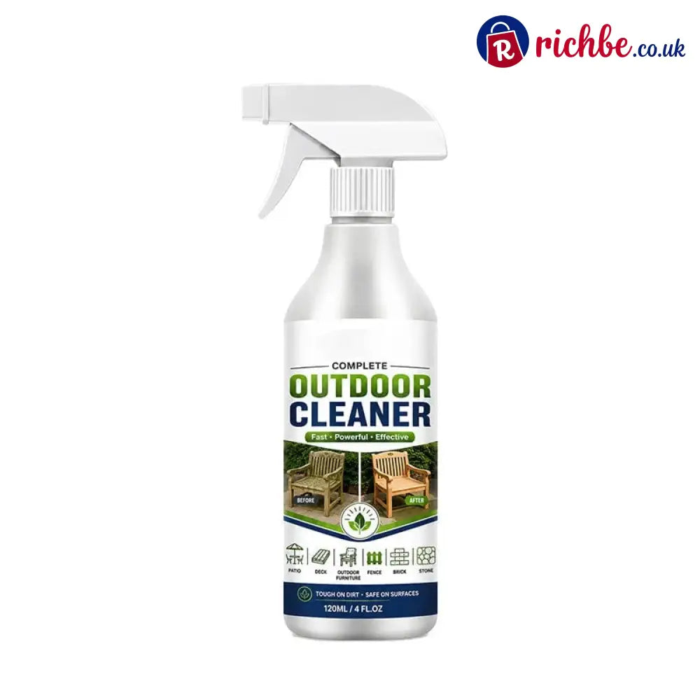 🌿 LIMITED-TIME 50% OFF! Outdoor Surface Cleaner Spray, Fast Acting Stain Remover for Patio, Wooden Furniture & Outdoor Surfaces