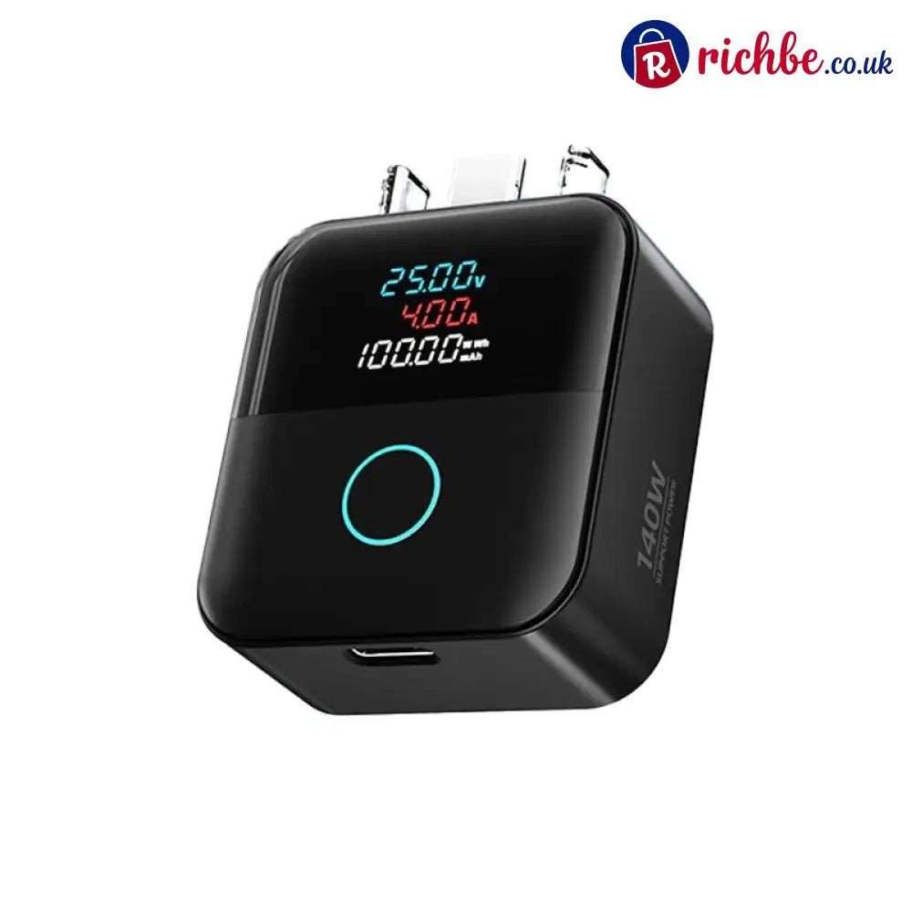 🔋 Limited-time 49% Off ⚡ Smart Charging Protector, 140w Usb-c Auto Disconnect - Black