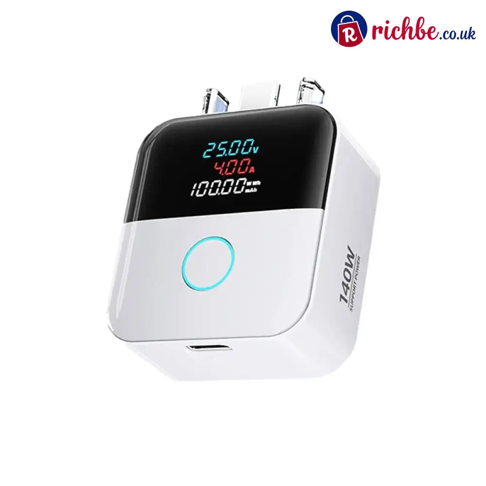 🔋 Limited-time 49% Off ⚡ Smart Charging Protector, 140w Usb-c Auto Disconnect - White