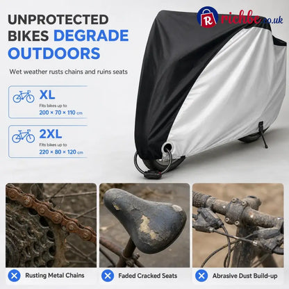 ⏳🔥limited-time 49% Off! ⏰waterproof And Dustproof 190t Bicycle Cover For Outdoor Bike Protection🚴