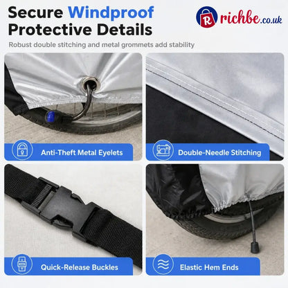⏳🔥limited-time 49% Off! ⏰waterproof And Dustproof 190t Bicycle Cover For Outdoor Bike Protection🚴