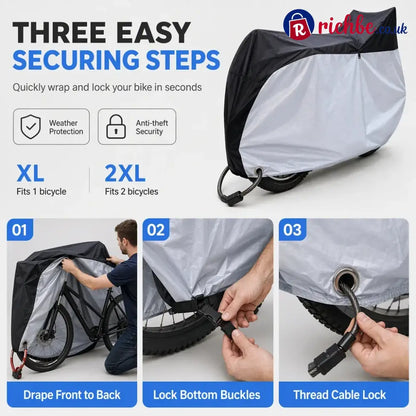⏳🔥limited-time 49% Off! ⏰waterproof And Dustproof 190t Bicycle Cover For Outdoor Bike Protection🚴