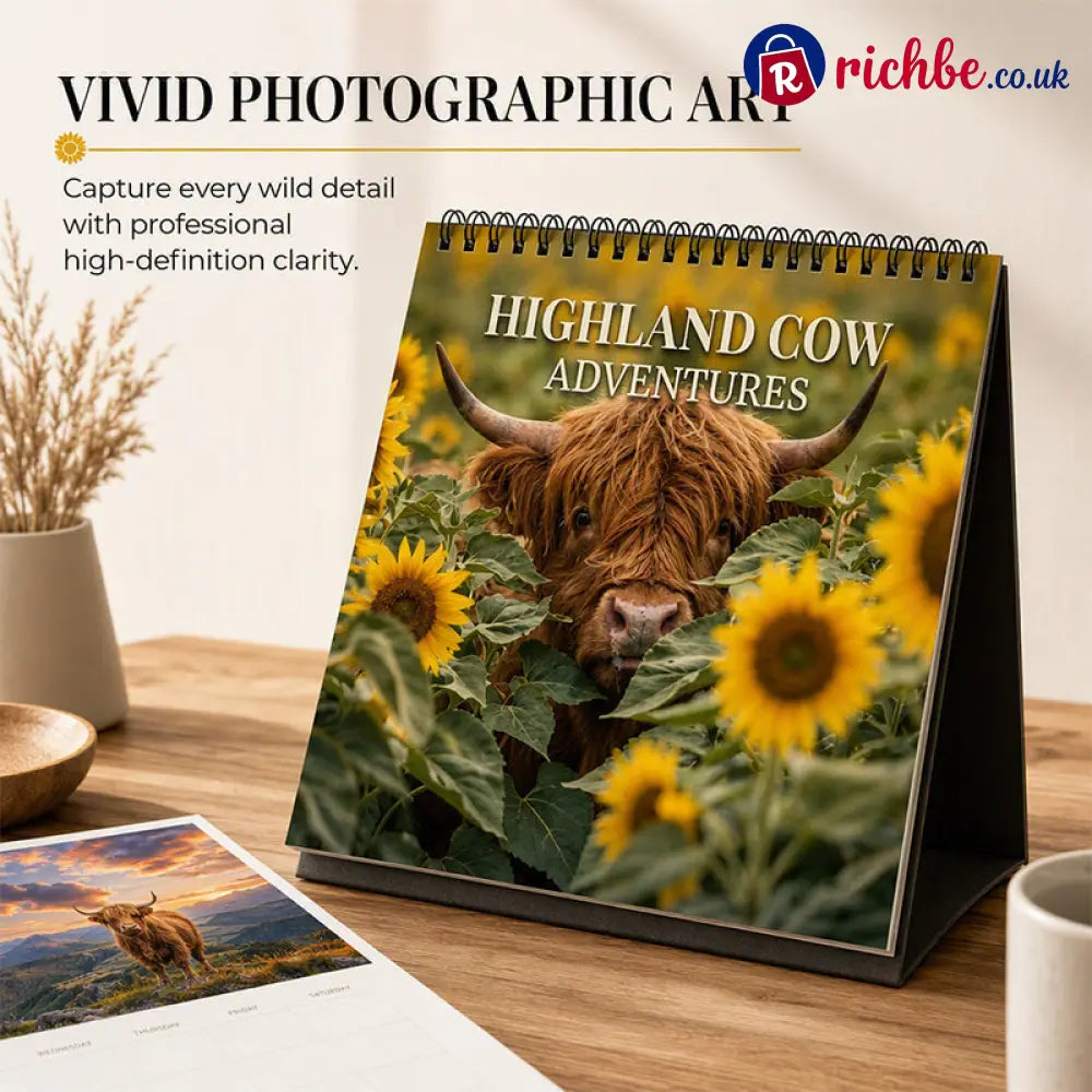 ⏳Limited-time 50% off⏰2027 Highland Cow Wall Calendar🐮📆 - Gifts & Crafts