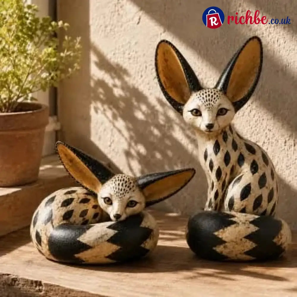 🔥 Limited Time – 50% OFF! 🦊 Vintage Fennec Fox Sculpture