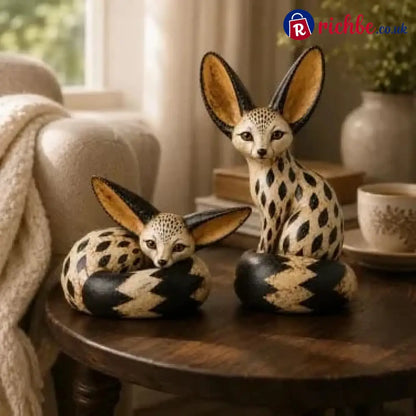 🔥 Limited Time – 50% OFF! 🦊 Vintage Fennec Fox Sculpture